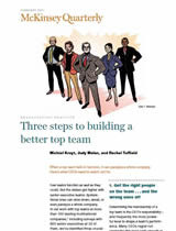 Three steps to building a better top team