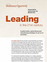 Leading in the 21st century